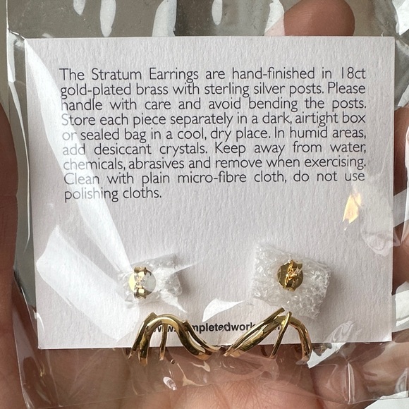 Completedworks Gold Wire Hoop Earrings